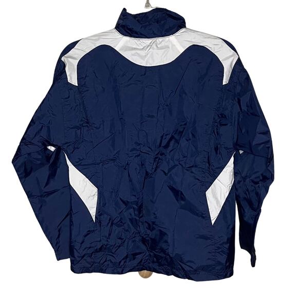 Notre Dame Irish Adidas Kids Windbreaker Pullover Jacket Blue Size Youth Medium - Picture 2 of 5